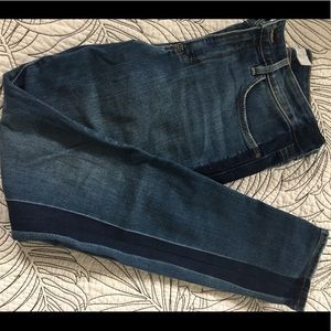 EEUC ATHLETA SCULPTEK SKINNY JEAN TUXEDO STRIPE